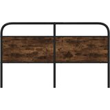  Uzglavlje dimljena boja hrasta 150 cm čelik i konstruirano drvo | shoptok.hr