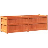 Furnova Vrtno cvetlično korito voščeno rjavo 150x50x50cm trdna borovina, (21919980) | Shoptok.si