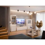 Hom`in vitrina, barve hrasta, peščene barve | Shoptok.si