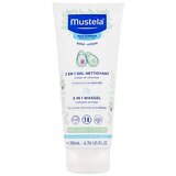 Mustela Bébé 2 in 1 cleansing gel nežen gel za prhanje 2in1 za otroke od rojstva dalje 200 ml za otroke Cene