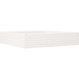  Vrtno cvetlično korito belo 110x110x23 cm trdna borovina | Shoptok.si