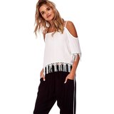 Fashion Hunters Black fabric pants for women Cene