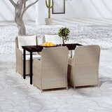  5-dijelni vrtni blagovaonski set smeđi | shoptok.hr