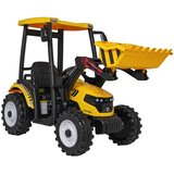  Dječji traktor na akumulator MEGA D68 s prikolicom, žuti | shoptok.hr