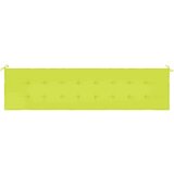 vidaXL Jastuk za vrtnu klupu jarkozeleni 200x50x3 cm od tkanine Oxford | shoptok.hr
