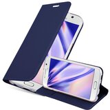 Cadorabo Ohišje, združljivo z Samsung Galaxy S6 v klasična temno modra - Zaščitni ovitek z magnetnim zapiranjem, stoječo funkcijo in režo za kartice, (20552030) | Shoptok.si