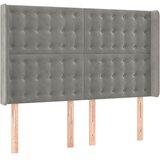  LED uzglavlje svjetlosivo 147 x 16 x 118/128 cm baršunasto | Eponuda.com