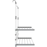  balkonsko stojalo za sušenje perila 89x25x(60–95) cm aluminij | Shoptok.si