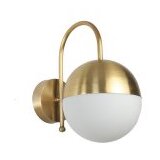 Opviq Küre aplik eskitme beyaz Camlı whitegold wall lamp | ePonuda.com