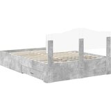  Konstrukcija postelje z vzglavjem Betonsko siva 150 x 200 cm, (5000102174) | Shoptok.si