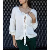Gemre White Tied Sweater Sumaia | Shoptok.si