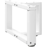 Noge za klubsko mizico v obliki črke T, 2 kosa, bele barve, 40x25x(30-31) cm, jeklo, (22123938) | Shoptok.si