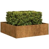 vidaXL Sadilica boja hrđe 100x100x30 cm od pohabanog čelika Cijene