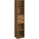 Furnova Knjižna omara dimljeni hrast 36x30x171 cm konstruiran les, (21950787) | Shoptok.si