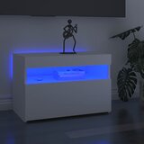 vidaXL TV ormarić s LED svjetlima bijeli 60x35x40 cm Cijene