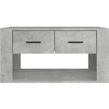 vidaXL Klubska mizica betonsko siva 80x50x40 cm inženirski les | Shoptok.si
