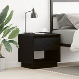 vidaXL Nočna omarica Črna hrast 45x34x48 cm Inženirski les, (22008129) | Shoptok.si