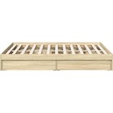  Okvir za krevet s ladicama boja hrasta 135x190 cm drveni | Eponuda.com