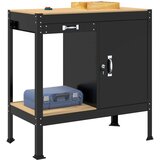  Radne klupe s ladicama Crna 81 x 41 x 145 cm Konstruirano drvo | shoptok.hr