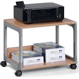 Durable večnamenski voziček / voziček za tiskalnik, 2 polici, svetlo siv | Shoptok.si