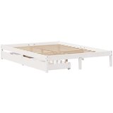 vidaXL Okvir kreveta bez madraca bijeli 120 x 200 cm masivna borovina | shoptok.hr