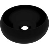  Luksuzni okrugli umivaonik mat crni 40 x 15 cm keramički | shoptok.hr