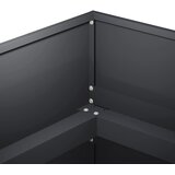  Vrtna saksija Antracit 120 x 80 x 60 cm Čelična vrata | shoptok.hr
