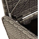 vidaXL Klupa za pohranu s jastukom siva 115 x 51 x 52 cm od poliratana | shoptok.hr