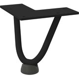  Noge za klubsko mizico 4 kosi črne 10 cm masivno jeklo, (22123542) | Shoptok.si