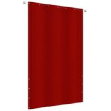 Balkonski zastor crveni 140 x 240 cm od tkanine Oxford | Eponuda.ba