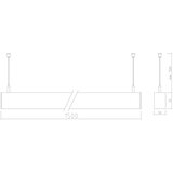  APLED - LED luster na sajli LOOK LED/58W/230V 4000K 150 cm srebrne boje | Eponuda.com