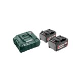 Metabo 18V basic set 2x40Ah lipower + punjač asc 55 cene