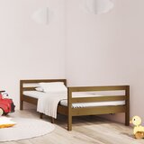 Maison Chic Posteljni okvir - Enojna postelja - Postelja za odrasle medeno rjav 90x200 cm trdna borovina-J8789, (21774827) | Shoptok.si