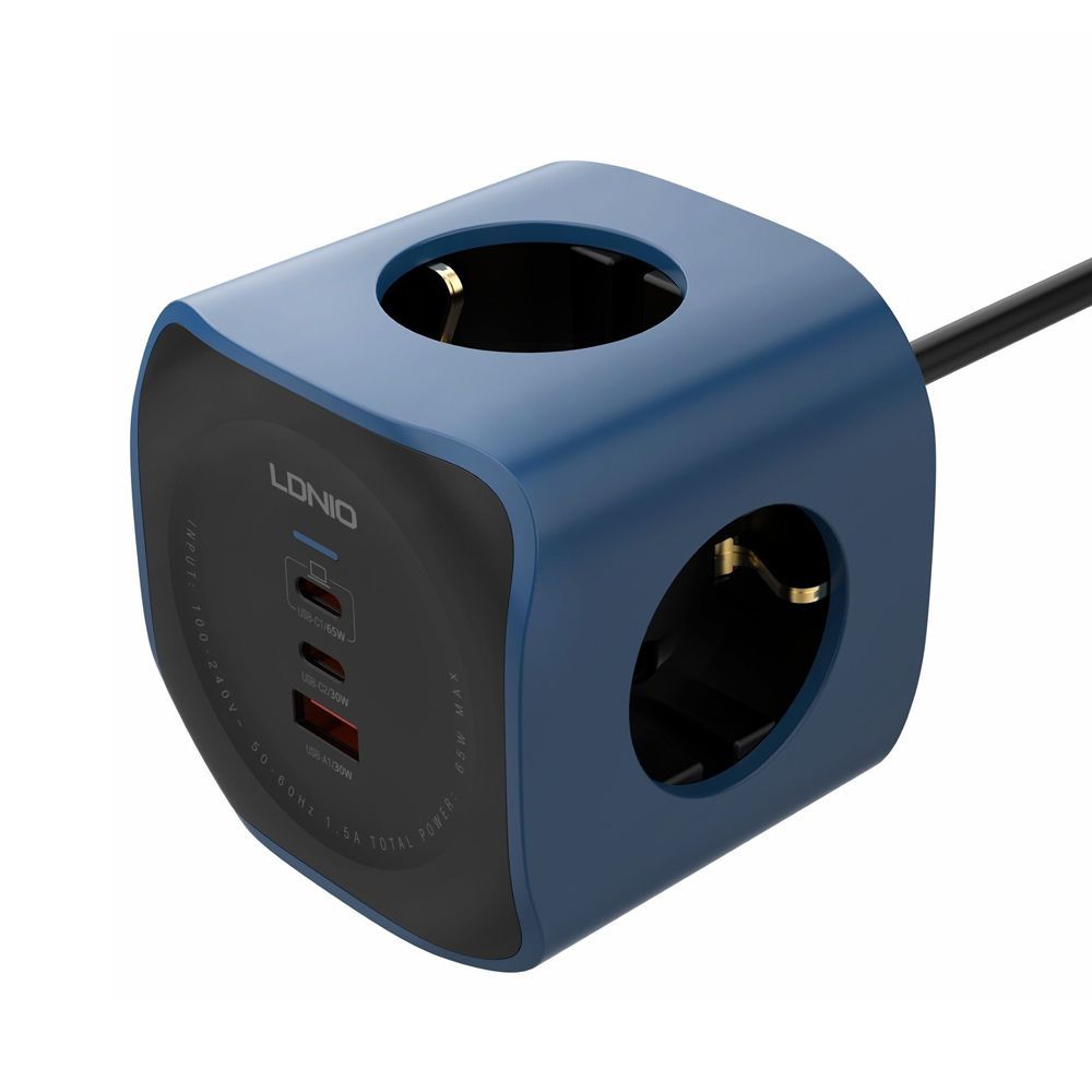 Produzni kabl SE3338/ 3 uticnice/ USB/ 2xPD/ 6u1/ GAN/ 65W total power