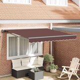 vidaXL retraktilna tenda rjava 350x250 cm | Shoptok.si
