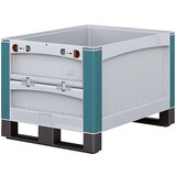 BITO Zaboj za velike obremenitve SL, z loputo za odvzem na čelni strani, DxŠxV 800 x 600 x 520 mm | Shoptok.si