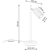 Nice Lamps Crna stolna lampa (visina 43 cm) Gleam – | shoptok.hr