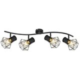  Stropni reflektor Priska (40 W, Do x Š x V: 80 x 22,5 x 19 cm, Črne barve, E27) | Shoptok.si
