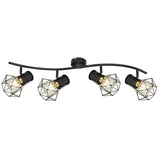 Stropni reflektor Priska (40 W, Do x Š x V: 80 x 22,5 x 19 cm, Črne barve, E27)
