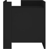  Noćni ormarić crni 45 x 50 x 50 cm od konstruiranog drva | Eponuda.com