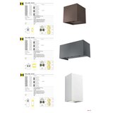 Redo 90304 - LED spoljašnje zidno svetlo VARY 4xLED/5W/230V 3000K IP54 braon | Eponuda.com