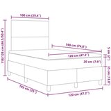 Box Postelja s pnevmatikami z vzmetnico svetlo zeleno sivo malo dvojno žametno blago, (22083760) | Shoptok.si