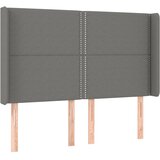  box spring s madracem LED tamnosivi 140x190 cm tkanina | shoptok.hr