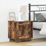 vidaXL Nočne omarice Komplet 2 Prekajena hrastovina Inženirski les | Shoptok.si