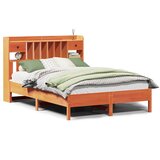  Krevet s regalom za knjige bez madraca 160x200 cm od borovine | shoptok.hr