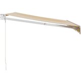  Tenda na uvlačenje žuto-bijela 3 5 x 2 5 m tkanina i aluminij | shoptok.hr