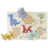 Kindsgut Lesena sestavljanka vtikanka (število koščkov 6) Dinosaurs – | Shoptok.si