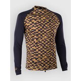 Ion Rashguard Maze Ls Longsleeve Lycra checkered / gold | Shoptok.si