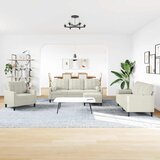  4-dijelni set sofa s jastucima krem baršunasti | shoptok.hr