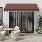 vidaXL Avtomatsko zložljiva tenda rjava 300x250 cm Cene